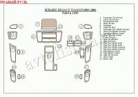 Subaru Legacy Wagon (03-06) декоративные накладки под дерево или карбон (отделка салона), полный набор, 1 DIN магнитола , правый руль